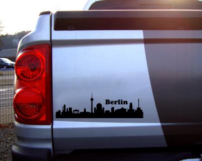 Berlin Skyline Autoaufkleber