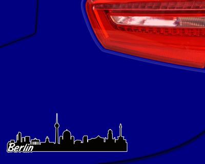 Berlin Skyline Autoaufkleber