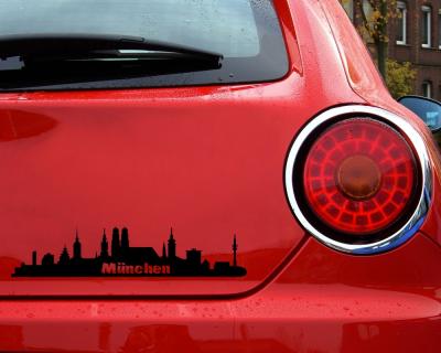Mnchen Skyline Aufkleber