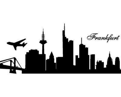 Frankfurt Skyline Wandaufkleber - Ansicht 1