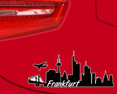Frankfurt Skyline Autoaufkleber