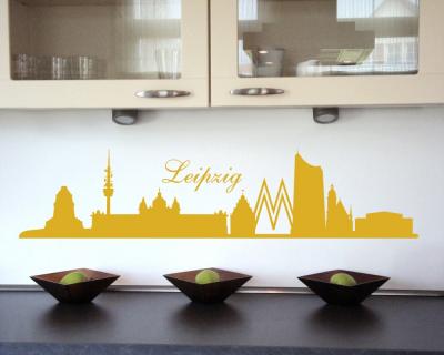 Leipzig Skyline Wandtattoo