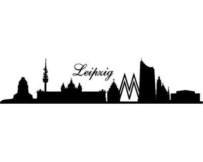 Leipzig Skyline Wandtattoo - Ansicht 1
