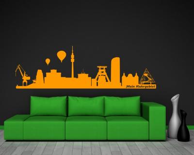 Ruhrgebiet Skyline Wandaufkleber