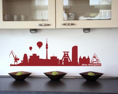 Ruhrgebiet Skyline Wandaufkleber - Ansicht 3