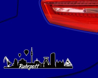 Ruhrpott Skyline Autoaufkleber