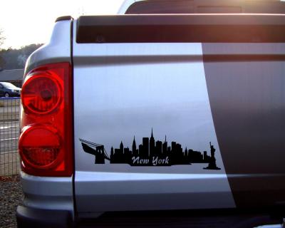 New York Skyline Autoaufkleber