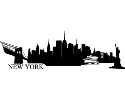 New York Skyline Wandtattoo - Ansicht 1