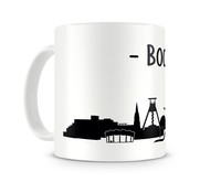 Bochum Skyline Kaffeetasse Kaffeepott Tasse Modellnummer  wei�/schwarz