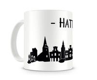 Tasse Hattingen Skyline Tasse Modellnummer  wei/schwarz