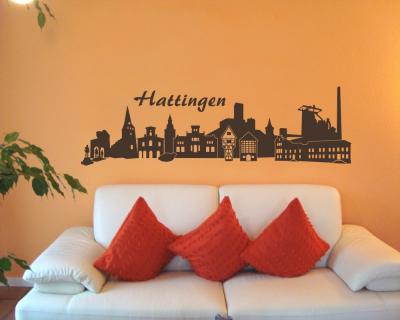 Hattingen Skyline Wandaufkleber