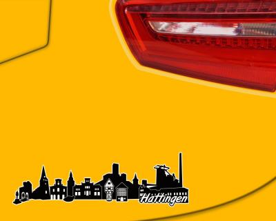 Hattingen Skyline Autoaufkleber