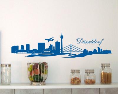 Dsseldorf Skyline Wandtattoo
