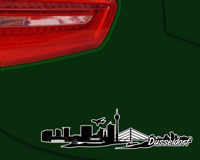 Dsseldorf Skyline Autoaufkleber
