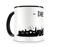 Dresden Skyline Kaffeetasse Kaffeepott Tasse Modellnummer  schwarz/schwarz