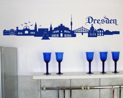Dresden Skyline Wandtattoo