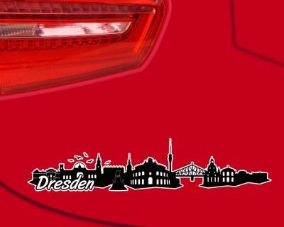 Dresden Skyline Autoaufkleber