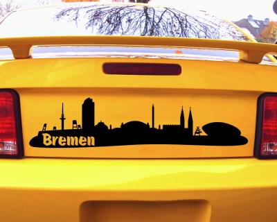 Bremen Skyline Autoaufkleber