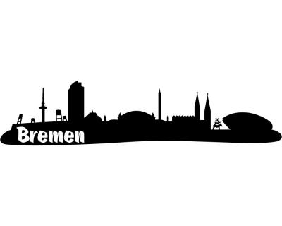 Bremen Skyline Autoaufkleber - Ansicht 1
