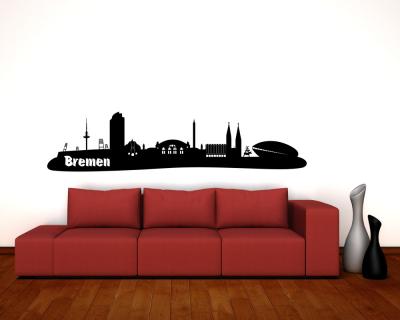 Bremen Skyline Wandaufkleber - Ansicht 3