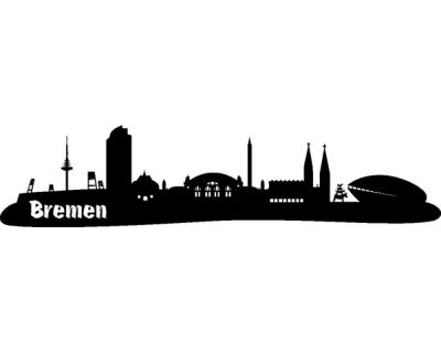 Bremen Skyline Wandaufkleber - Ansicht 1