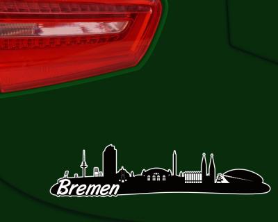 Bremen Skyline Autoaufkleber