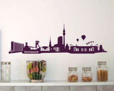 Dortmund + Stadion Skyline Wandtattoo