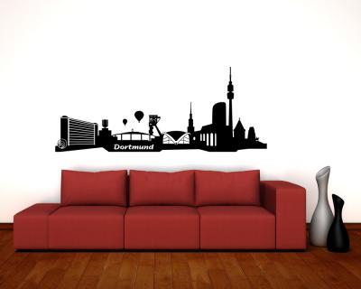 Dortmund Skyline Wandtattoo
