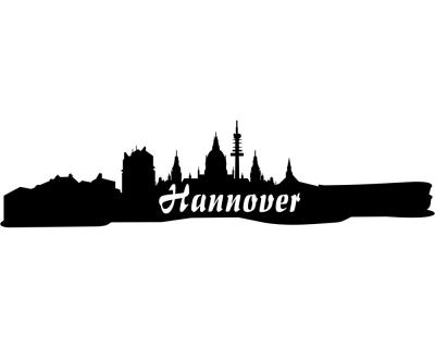 Hannover Skyline Sticker Aufkleber - Ansicht 1