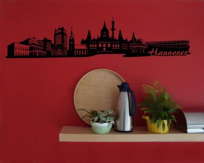Hannover Skyline Wandaufkleber - Ansicht 2