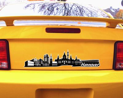 Hannover Skyline Autoaufkleber - Ansicht 3