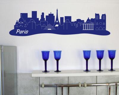 Paris Skyline Wandaufkleber