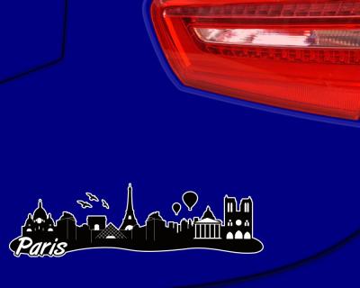 Paris Skyline Autoaufkleber