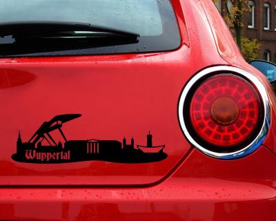 Wuppertal Skyline Aufkleber