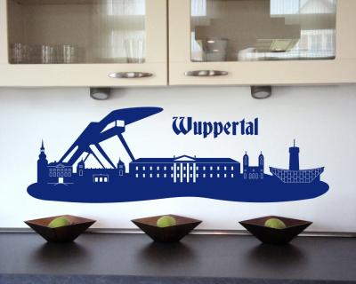 Wuppertal Skyline Wandtattoo
