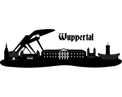 Wuppertal Skyline Wandtattoo - Ansicht 1
