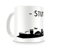 Stuttgart Skyline Kaffeetasse Kaffeepott Tasse Modellnummer  wei�/schwarz