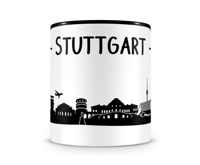 Stuttgart Skyline Kaffeetasse Kaffeepott - Ansicht 2