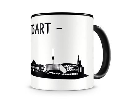 Stuttgart Skyline Kaffeetasse Kaffeepott - Ansicht 3