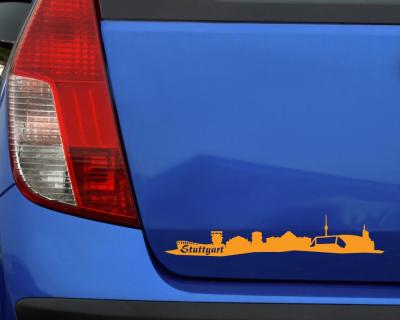 Stuttgart Skyline Sticker Aufkleber