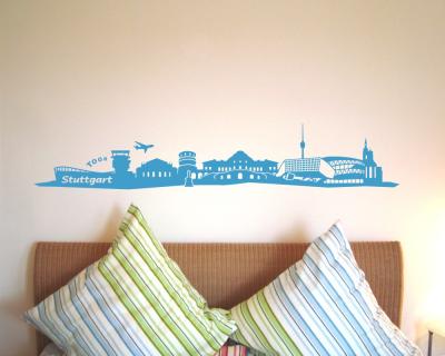 Stuttgart Skyline Wandtattoo