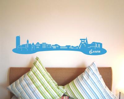 Essen Skyline Wandaufkleber