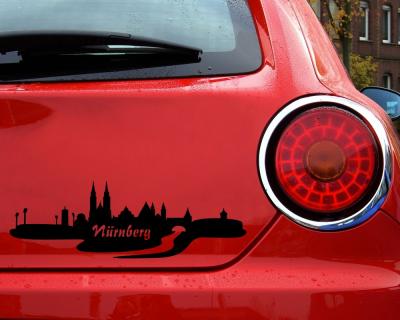 Nrnberg Skyline Autoaufkleber