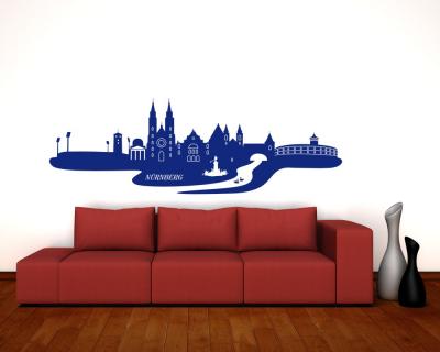 Nrnberg Skyline Wandtattoo