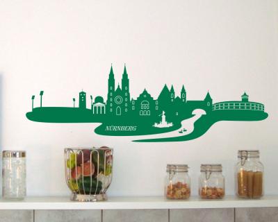 Nrnberg Skyline Wandtattoo - Ansicht 3