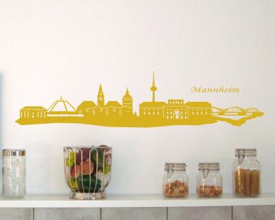 Mannheim Skyline Wandtattoo - Ansicht 2