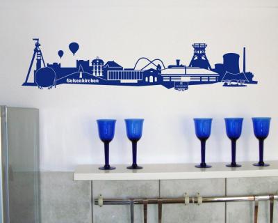 Gelsenkirchen Skyline Wandtattoo - Ansicht 2