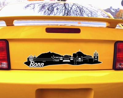Bonn Skyline Autoaufkleber - Ansicht 3