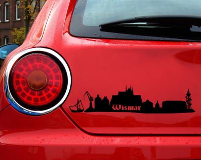 Wismar Skyline Aufkleber