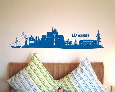Wismar Skyline Wandtattoo